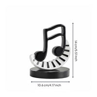 Resin Music Symbol Decor Modern Design Treble Clef Figurine for Living Room