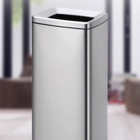 Trash Can with Removable Inner Container Polished Finish Household Storage