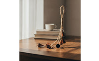 Pleasant Bell Ornament with Rope Loop Rustic Bell Cluster with Rope Charming Hanging Wind Chime Lightweight for Porch