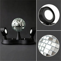 Party Light with Mirrored Ball Multi Color Disco Ball Light Colorful for Bar