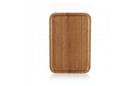 Wood Serving Tray Wooden Dessert Tray Rectangular for Hosts, Cafes