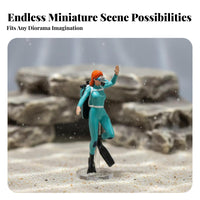 1:64 Scale Diver Figure DIY Sand Table Layout Micro Landscape People Model