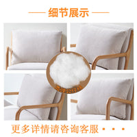 Chenille Sofa Back Cushion, Solid Color, Light Luxury Style, with Filling