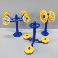 Miniature Outdoor Gym Equipment Set for Dollhouse