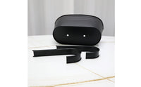 3 Pieces Oval Hanging Planter Black Metal Hanging Planter Weather Resistant Household Decor