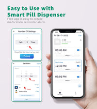Bluetooth Smart Electronic Pill Box with 28 Compartments and Rotating Tray