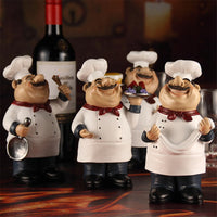 Nordic Handcrafted Creative Chef Figurine Home Decor Resin Craft for Wine Cabinet, Window, Restaurant, Bakery