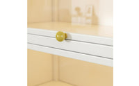 Glass Door Display Cabinet Sturdy Steel Frame Collectible Display Cabinet