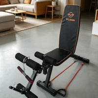 Adjustable Workout Bench Compact Incline Bench Space-Saving for Home Gym, Adults