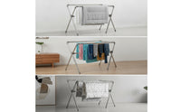 Collapsible Folding Clothes Drying Rack Foldable Clothes Drying Rack Easy to Move Stand Space-Saving for Indoor
