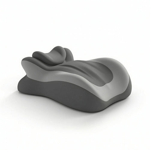 Face down Pillow with Headrest Contoured Cushion Supportive for Bed
