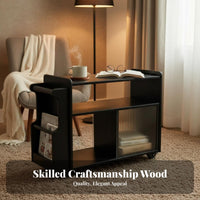 Rolling Side Table Multi-Functional Storage Trolley Space-Saving