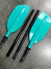 厂家直供皮划艇独木舟四节玻纤防滑纹船桨便携式可拆卸桨豪华版
