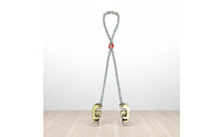 Oil Drum Lifting Clamp Alloy Steel Hook Forklift Drum Grabber Heavy Duty Barrel Lifting Chain Strap for Warehouse, Factory, Construction Site