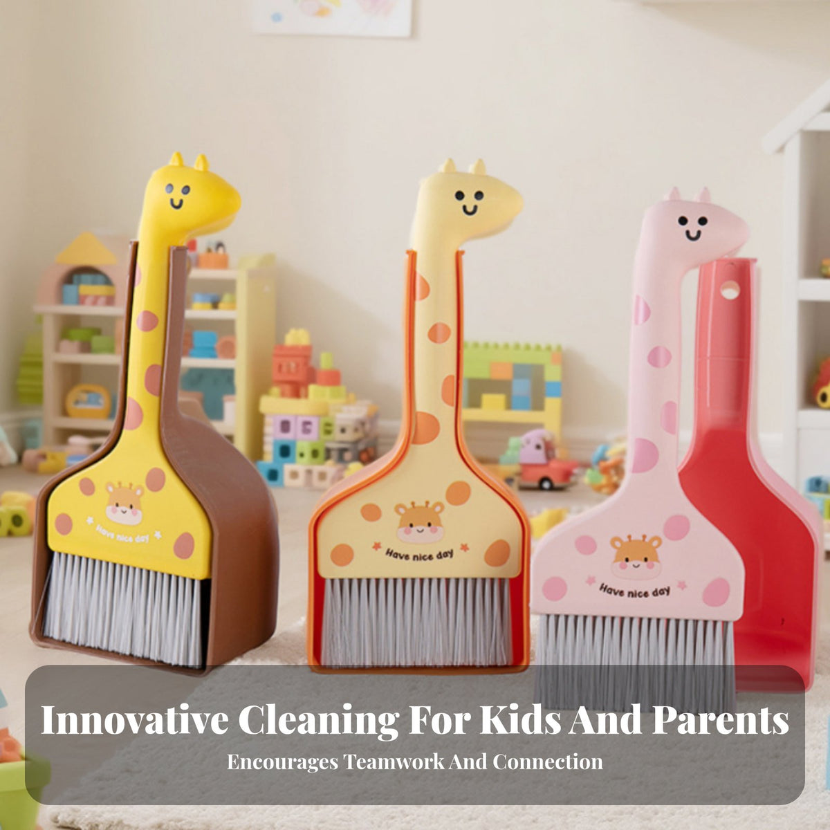 Kids Broom and Dustpan Set Lightweight Mini Hand Broom Dustpan Combo Parent-Child Interactive Young Child Cleaning Set