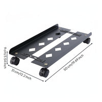 Adjustable   Stand Vented Base Computer Cart Ventilated Design Floor   Stand for Office