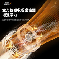 跨境可折叠桌面抽油烟机烤肉火锅伴侣可移动式家用迷你吸油抽烟机