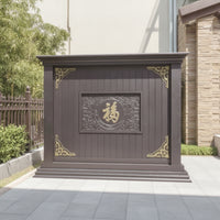 Aluminum Alloy Screen Slat Privacy Screen with Stable Base Decorative Architectural for Homeowners, Landscapers, Courtyard, Garden, Backyard