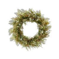 Artificial Decorative Wreath Green Faux Foliage Wreath Circular for Wall Decor
