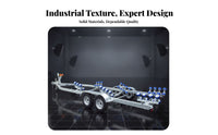 Boat Trailer Heavy Duty Galvanized Boat Trailer Rust Resistant Watercraft Hauler for Marine Professionals, Fishermen, Marinas, Coastal Areas, Lakeside