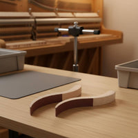 2 Pieces Piano Hammer Sanding Board Wood Handle Piano Voicing Tool Sturdy Metal