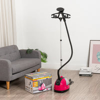 Steam Ironing Machine with Single Rod, Foldable, EU Plug