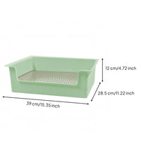 Mesh Tray Litter Box Sturdy Plastic Bunny Potty Tray Even Edges