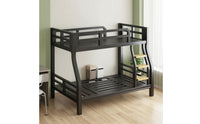 Space-Saving Metal Bunk Bed Modern Bunk Bed Frame Industrial Furniture Noisenoiseless for Students