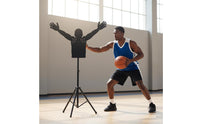Raised Arms Design Adjustable Mannequin Defender Freestanding Basketball Defender Mannequin Stable Base Arms-up Protective Mannequin Easy Setup for Coaches, Gym