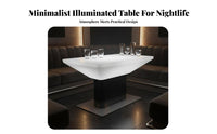 4 Lighting Modes Glowing KTV Table Controller Controlled LED Bar Table Modern Design Sturdy Construction for Nightclub Owners, Club Managers, Party Hosts, Nightclubs, Lounge, Parties, Restaurant