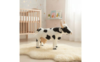 Cow Stuffed Animal Toy Standing Stuffed Cow Realistic Lifelike for Children, Playroom, Preschool