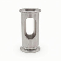 316 Stainless Steel Sight Glass with Tri-Clamp Ends 1.5 Inch TC in-Line Sight Glass Vertical or Horizontal Hardware Full Bore for Fermentation