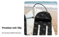 3 Pieces Non-Slip Stand-up Paddleboard Deck Pad Waterproof Surfboard Traction Grip Foam Stomp Pad Texture D Texture