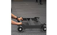 Four-Wheel Roller Metal Frame Core-Focused Training Roller Stomach Workout Wheel Caster Wheels Long-Lasting