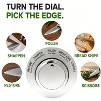 Multifunctional 5-in-1 Knife Sharpener Adjustable Handheld Quick Sharpening for Kitchen Knives and Bread Knives Portable