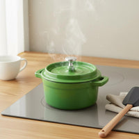 Enameled Cast Iron Pot Multi-Purpose Enameled Cast Iron Dutch Oven Easy to Clean