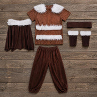 Kids Viking Warrior Halloween Cosplay Costume Set for Stage Performance