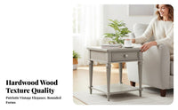Light Luxury design Tripod Base Side Table Vintage Inspired Household Furniture Artistic Design Nightstand Multipurpose for Homeowners, Apartment Dwellers, Interior Designers, Living Room, Bedroom, Reception Area, Office