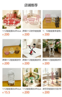 1:12 Dollhouse Miniature Cabinet for Living Room Scene