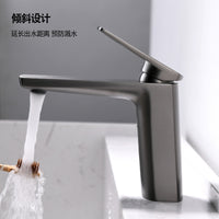 Light Luxury Brass Basin Faucet with Ceramic Valve Core