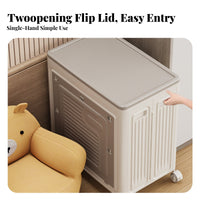 Rolling Storage Bin Large Capacity Wheeled Toy Barrel sturdyDuty for children' Room