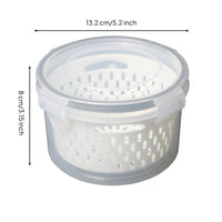 Round Food Container with Colander Leakproof Airtight Produce Freshness Container Fruit Keeper for Pantry