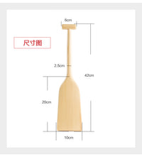 42cm迷你龙舟桨手摇划水船桨幼儿园儿童道具龙船浆纪念实木桨