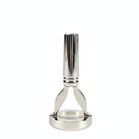 Brass Mouthpiece Practice Aid Silver-Colored Music Accessory Flared Rim Top