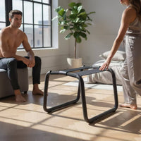 Tubular Bed Support with Straps | Low-Profile, Floor Lounger Frame, for Bedroom