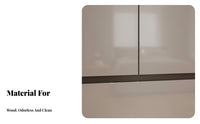 Wooden Wardrobe Closet Large Capacity Storage Wardrobe with Hanging Rod Construction Contemporary Bedroom Armoire for Renters, Dressing Room, Office