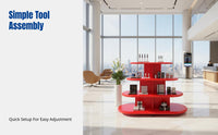 Bank Display Stand, Multi-Tier Island Promotion Table, Gift Display Rack, Easy Assembly, For Shopping Mall