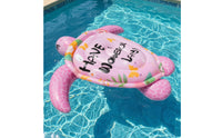 Giant Turtle Pool Lounger Oversized Sea Turtle Lounger Inflatable Inflatable Sit-on Sturdy for Adults, Kids, Beach, Lake