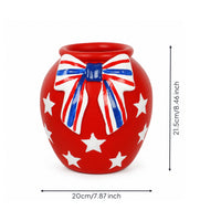 Decorative Vase with Bow Festive Vase with Bow Playful for Party