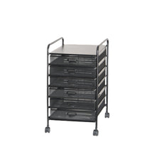 Multi-layer Metal Mesh File Cart with Storage Racks